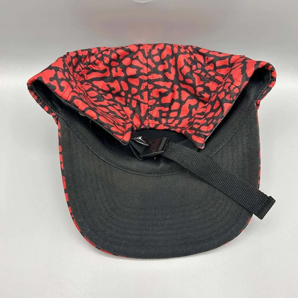 Air Jordan 5 Panel Hat‎ Men Red Cement Elephant Jumpman Strap Back Cap